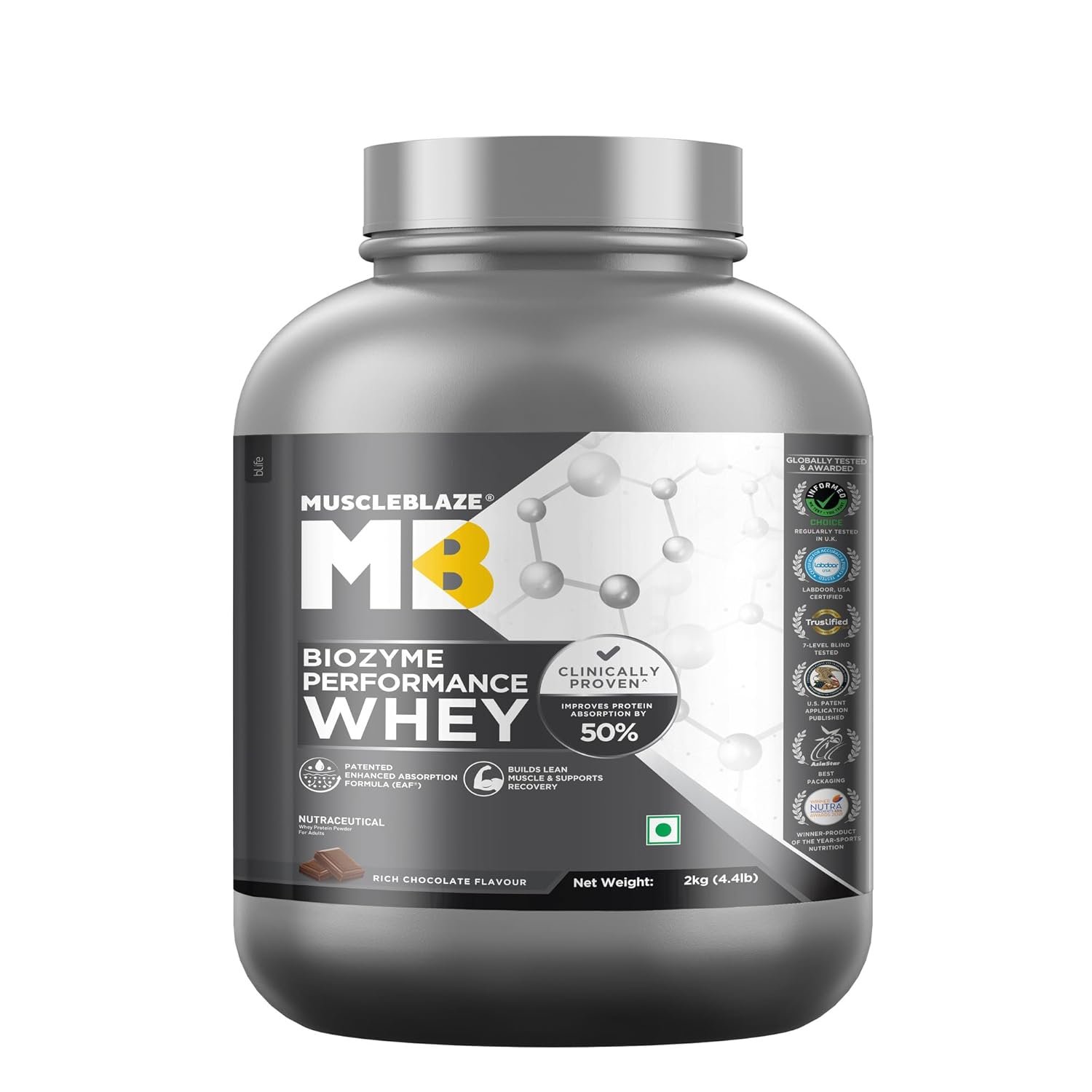 MuscleBlaze Biozyme Performance Whey